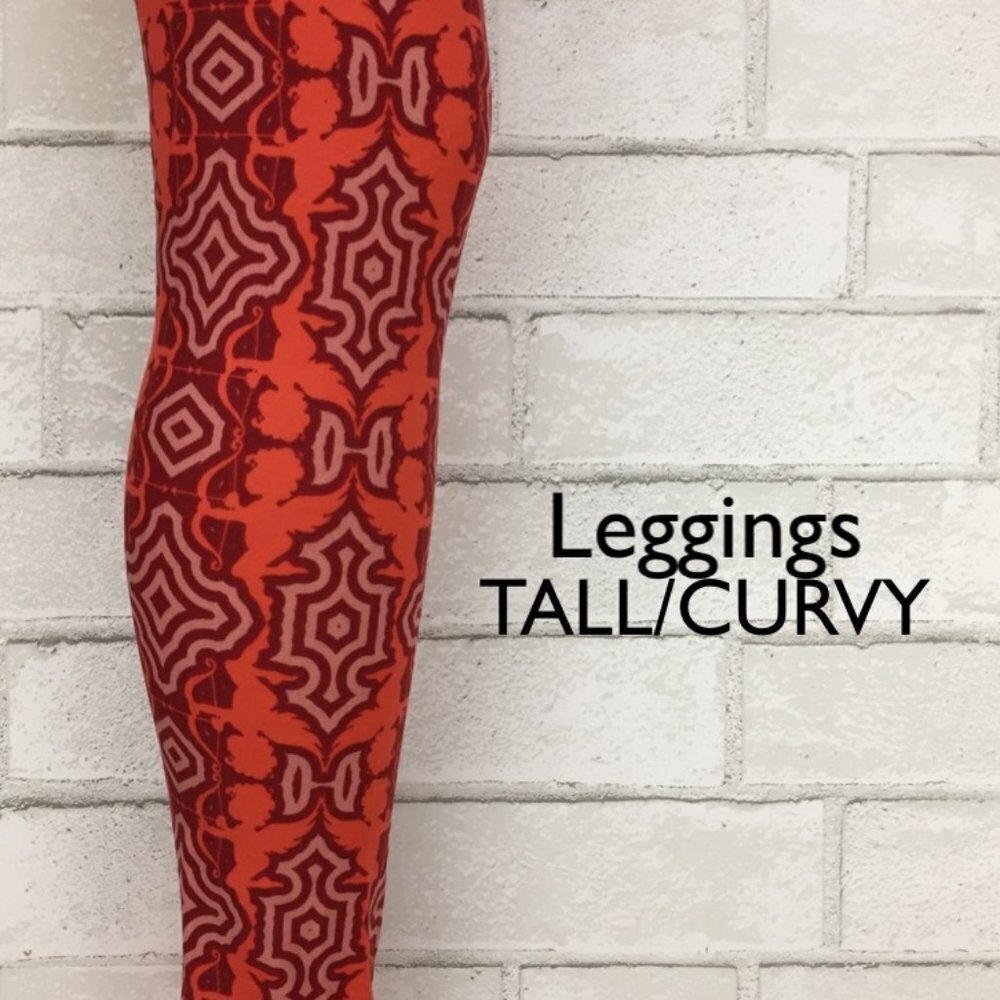 LuLaRoe Valentine's Tall & Curvy Leggings NWT